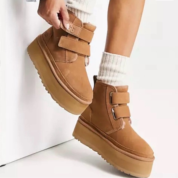 UGG Brown Platform Boots - Picture 2 of 8